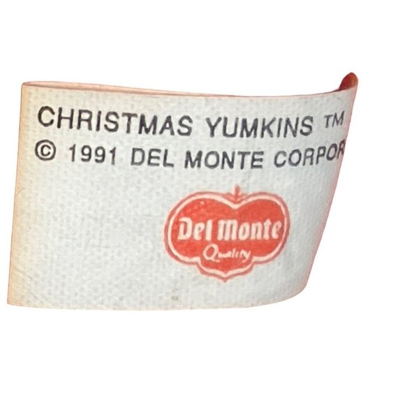 Del Monte YUMKINS Christmas Ornaments Set of 6 Fruits & Vegetables 1991 - Picture 10 of 13